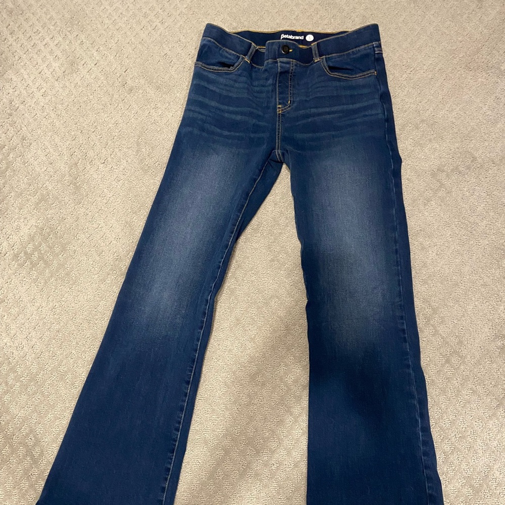 Betabrand Large Long bootcut yoga denim